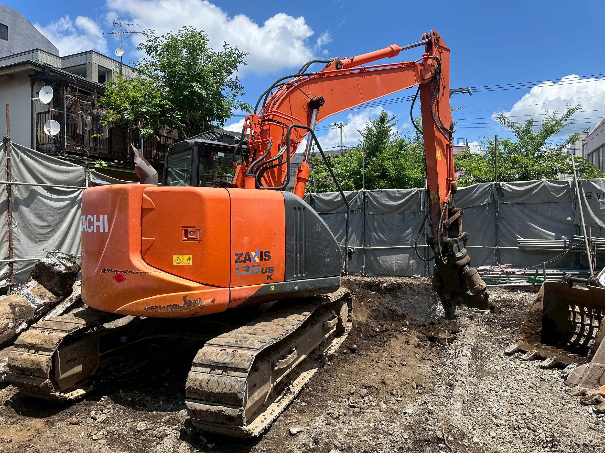 鉄骨造2階建住宅解体工事