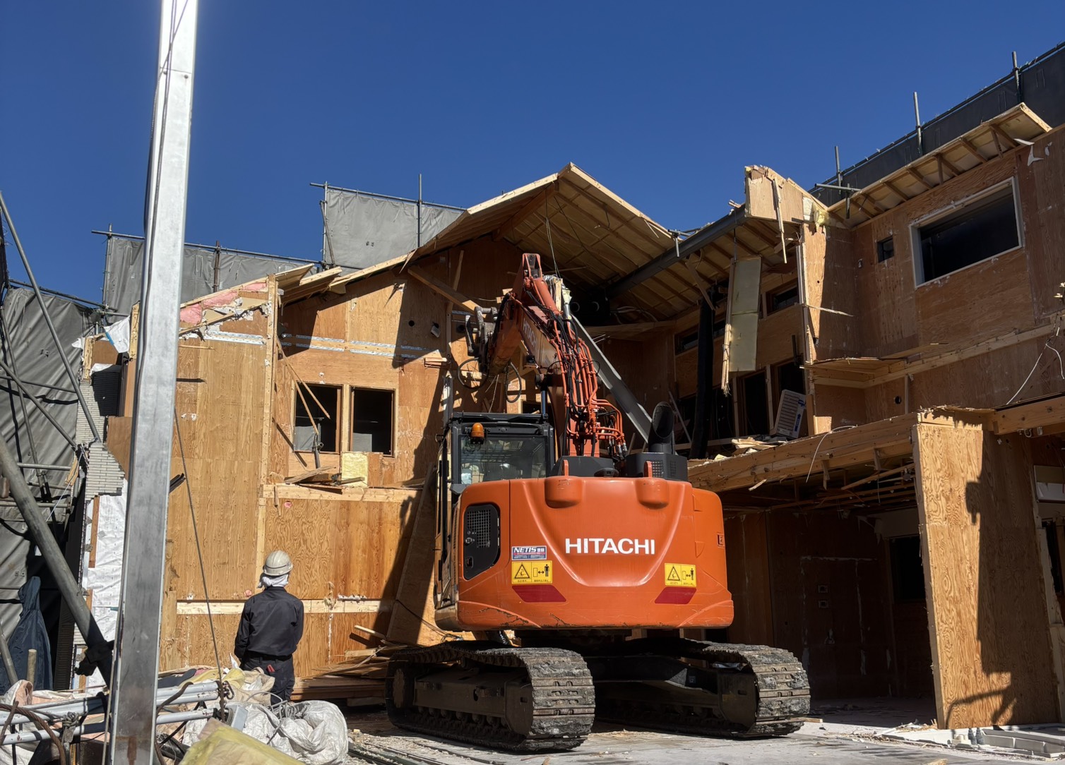 木造2階建住宅展示場解体工事